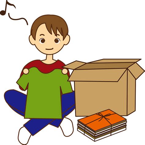 Man is Packing to Move clipart. Free download transparent .PNG | Creazilla