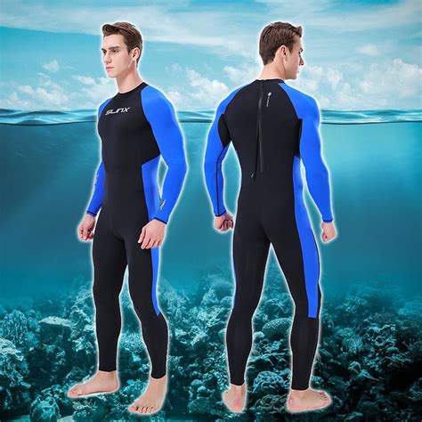 Areyourshop MEN WetSuit Full Body suit Super stretch Diving Suit Swim Surf Snorkeling L ...