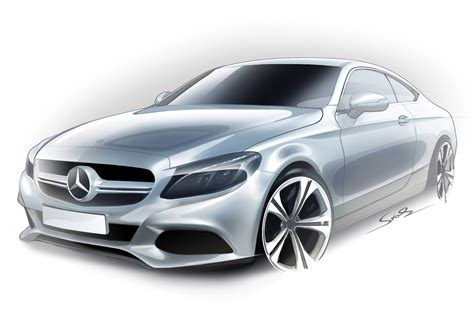 Mercedes-Benz C Class Coupe Design Sketch - Car Body Design