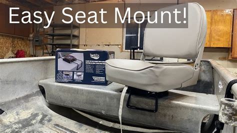 Easy Swivel Seat Install for Jon Boat - YouTube