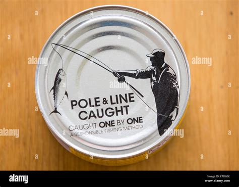 sustainably caught, pole and line Tuna fish cans Stock Photo, Royalty Free Image: 73442082 - Alamy