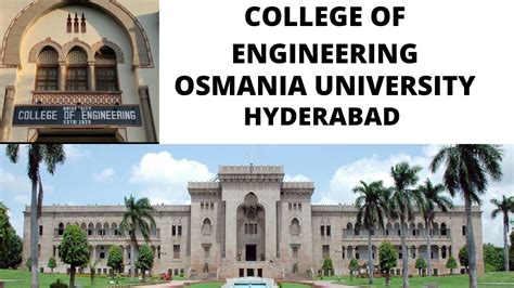 Osmania University || Engineering College of Osmania University, Hyderabad || UCE - YouTube