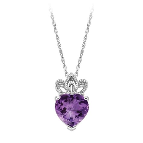 Fred Meyer Jewelers | Amethyst & Diamond Pendant in Sterling Silver Jewelry Post, Gems Jewelry ...