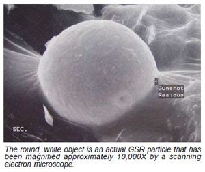 A Hands On Approach to Understanding Gunshot Residue