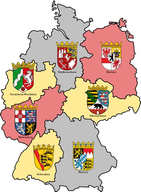 Coats of Arms in German States : r/vexillology