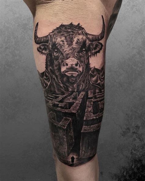 Minotaur Labyrinth Tattoo