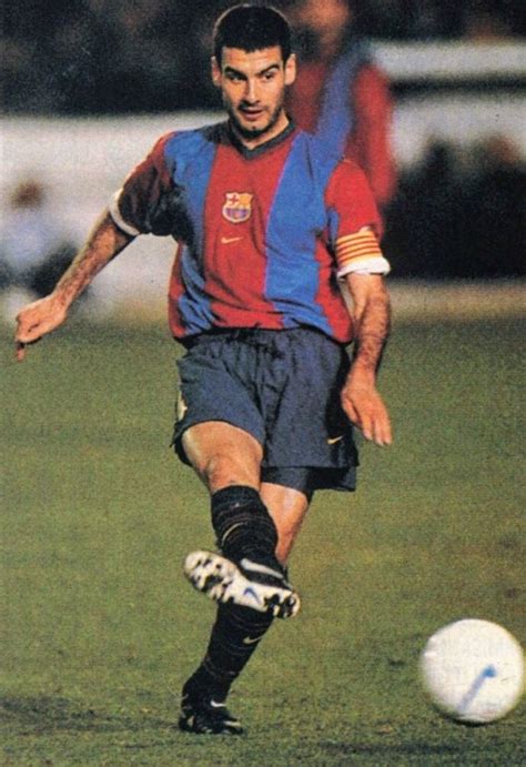 Pep Guardiola of Barcelona in 1999. | Leggende