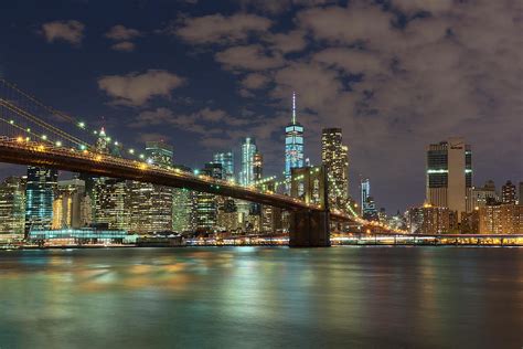 Brooklyn Bridge at Night Photograph by Brian Knott Photography - Fine Art America