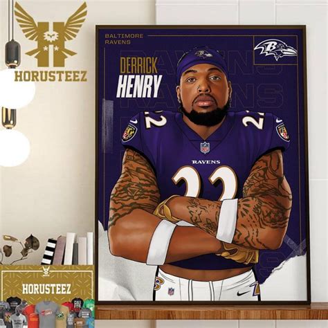 The New King In Baltimore Welcome Derrick Henry To Baltimore Ravens Wall Decor Poster Canvas ...