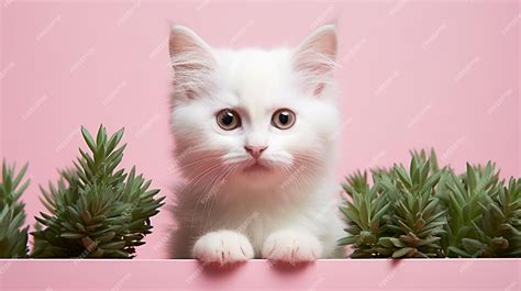 Premium AI Image | cute cat wallpaper and background HD 8K wallpaper ...