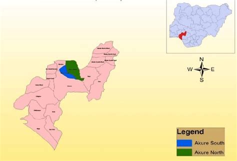 The map of study location (Akure, Nigeria). | Download Scientific Diagram