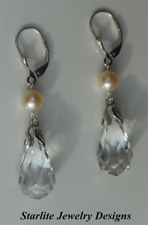 Rock Crystal Jewelry ~ Rare Vintage Briolette Drop Earring… | Flickr