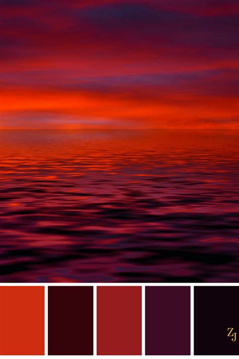ZJ Colour Palette 309 #colourpalette #colourinspiration Palette Pastel, Ocean Color Palette, Red ...