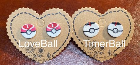 Pokemon Earrings Pokeball Earrings - Etsy