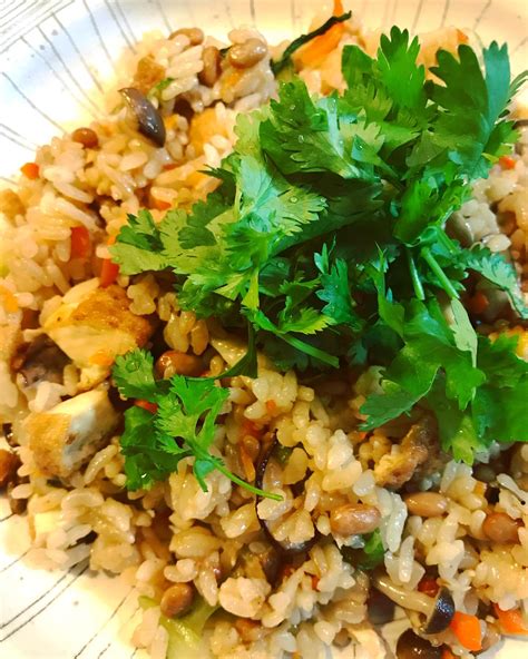 Natto fried rice 異 - Vegan Home Cookings