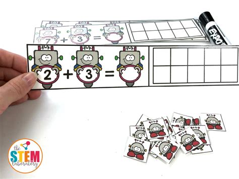 Robot Addition Cards - The Stem Laboratory