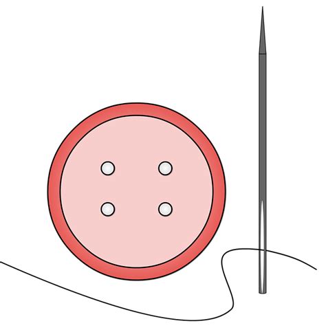 Button Needle Sewing · Free image on Pixabay