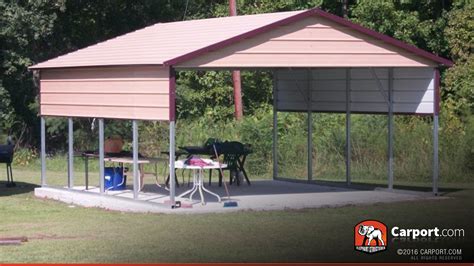 Two Car Carport Metal Building 18' x 21' | Shop Metal Carports Online!