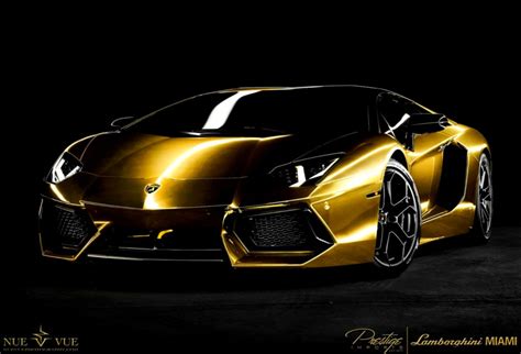 Gold Lamborghini Aventador | Wallpapers Gallery