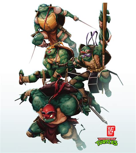 ArtStation - Teenage Mutant Ninja Turtles process video(FanArt), Malcolm Wopé | Ninja turtles ...