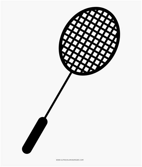 Badminton Racket Coloring Page - Holding A Tennis Racket Clipart, HD Png Download , Transparent ...