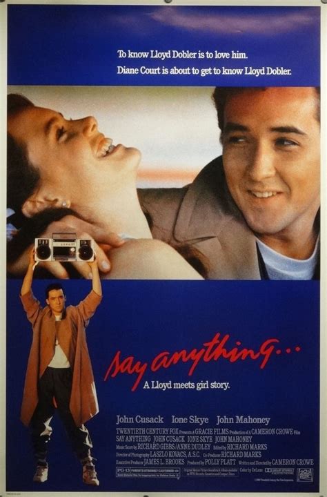 Say Anything 27x40 Movie Poster 1989 John Cusack | Etsy