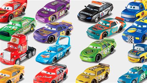 DISNEY PIXAR CARS PISTON CUP RACERS COMPLETE SET LIGHTNING MCQUEEN CHICK HICKS - YouTube