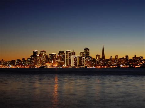 San Francisco skyline at night by Partywave on DeviantArt