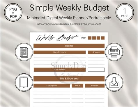 Weekly Budget, 2023 Digital Planner, Income Tracker, Budget Tracker ...