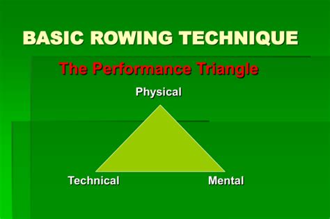 the rowing technique basic rowing technique