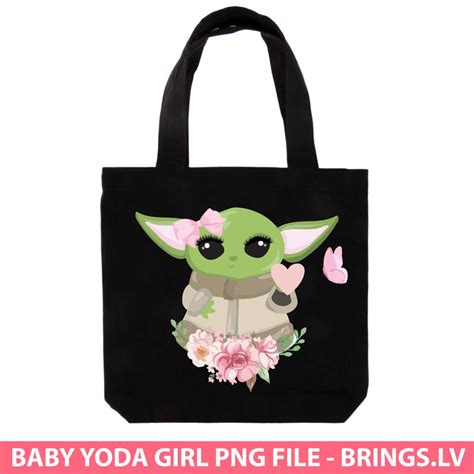 Baby Yoda Girl PNG Baby Yoda Birthday Girl PNG File 300 Dpi High ...