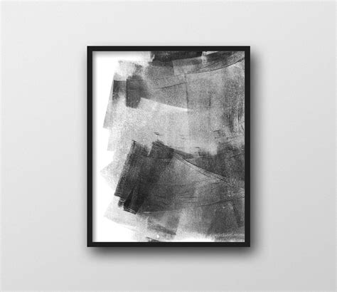 Abstract Art, Black and White Wall Art, Minimalist Painting, Black & Grey Art Prints ...