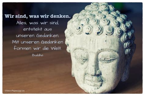 Buddha Zitat Mit Unseren Gedanken | zitate für das leben