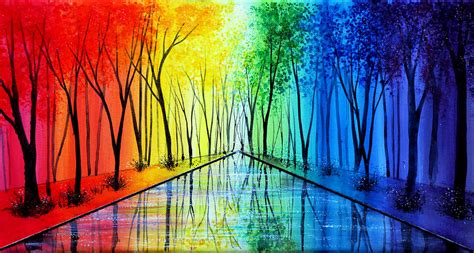 Into The Rainbow Painting by Ann Marie Bone