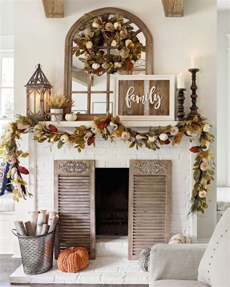 46 Great Thanksgiving Mantel Decorating Ideas - Shelterness