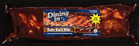 Dining In Baby Back Ribs - 16 oz, Nutrition Information | Innit