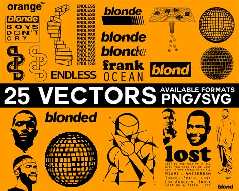 Frank Ocean Vector Pack, Blonded Vector, Endless Cricut, Frank Ocean ...