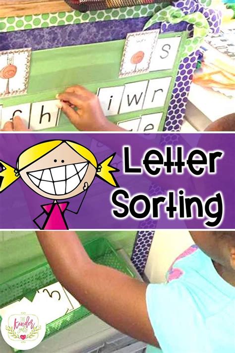 Letter Sorting Activities for Kindergarten. Included in a set with lots of ideas an… | Literacy ...