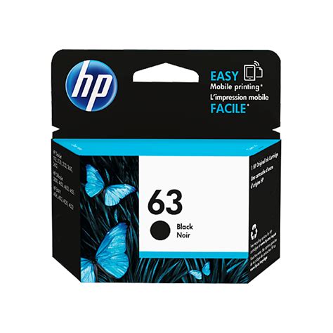 HP 63 Ink Cartridge, Black (F6U62AN) - Walmart.com - Walmart.com