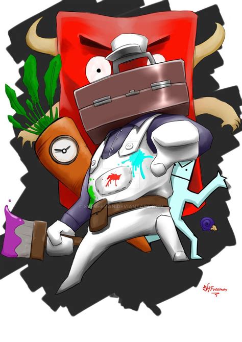 Painter Boss by SGFreeman on DeviantArt | Castle crashers, Cartoon art, Weird art