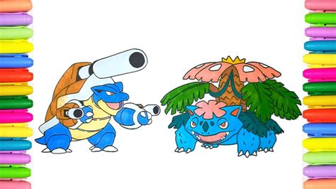 Mega Blastoise Coloring Page