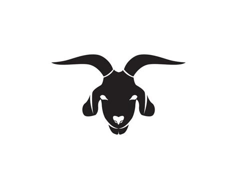 Goat black animals vector logo and symbol 620789 Vector Art at Vecteezy