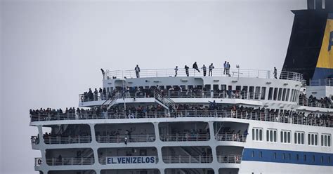 This Greek Ferry Now Brings Thousands Of Refugees To Athens | HuffPost