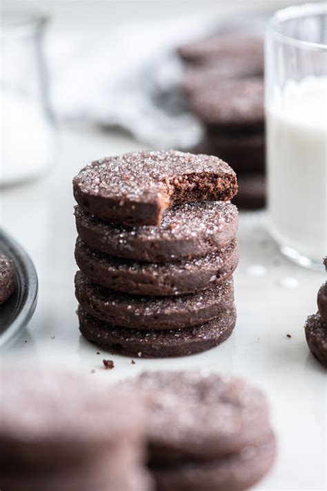 chocolate shortbread cookies | With Spice