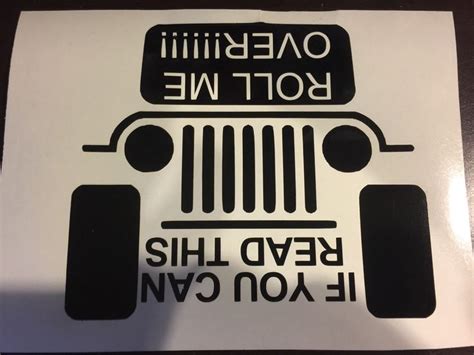 Jeep sticker/ jeep decal / if you can read this toll me over | Jeep ...