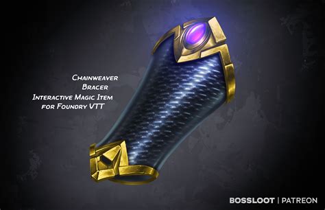 [OC][ART] [Boss Loot] Chainweaver Bracer - Interactive Magic Item for Foundry VTT : r/DnD