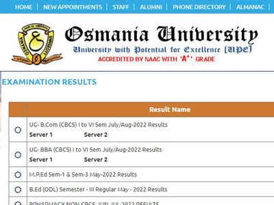 OU Results: Osmania University BBA, BCom even semester results 2022 ...