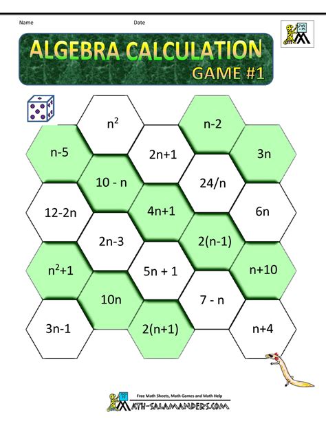 Algebra Math Games