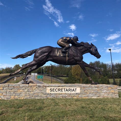 Paulick Report on Instagram: “The newly-installed Secretariat statue looks great! It's in the ...