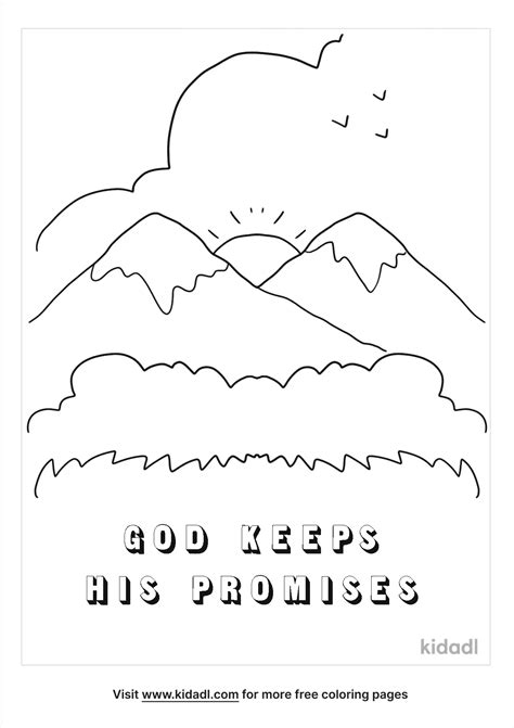 Free God Keeps His Promises Coloring Page | Coloring Page Printables ...